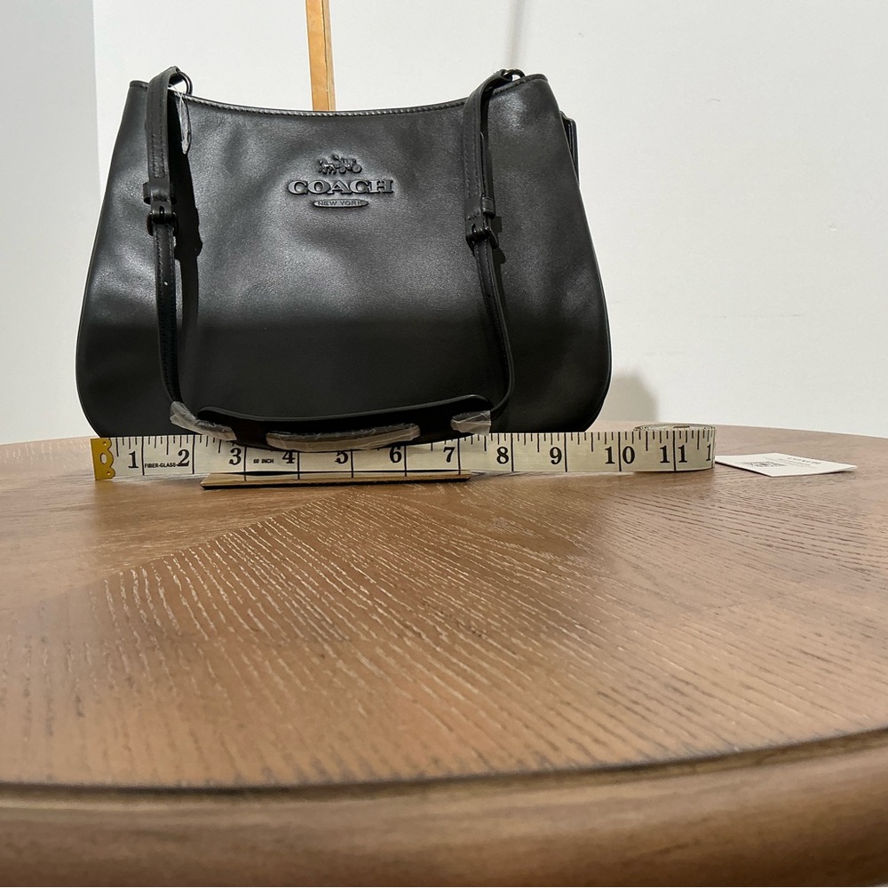 NWT Coach CP101 Penelope Leather Shoulder Bag Black Authentic JIBLK Original - Picture 11 of 12